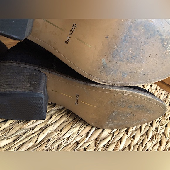 Dolce Vita Size Black Suede Booties - Picture 3 of 7